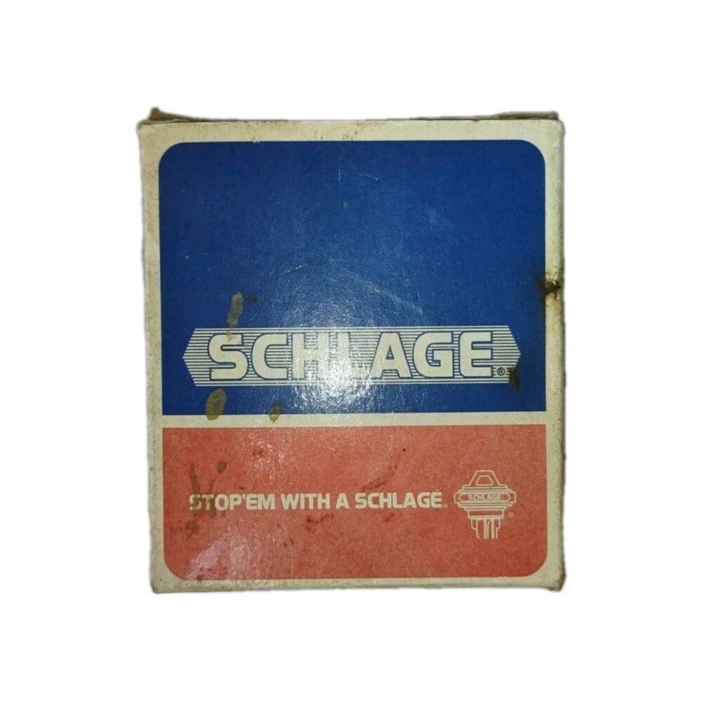 Vintage Schlage Sliding Door Lock Solid Brass P500-666 New Old Stock